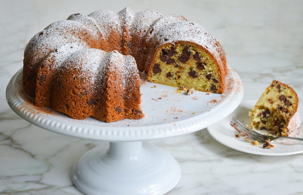 Sour Cream Chocolate Chip Coffee Cake